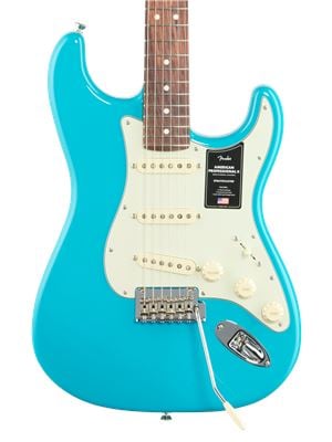 Fender American Pro II Stratocaster Rosewood Neck Miami Blue with Case 